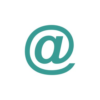 E- posta İmza UI - UX Simge Vektörü Çizim Tasarımı