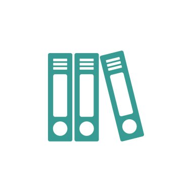 Bağlayıcı, Kütüphane, Dosya Belgesi Simge Vektör Logo Şablonu Çizim Tasarımı