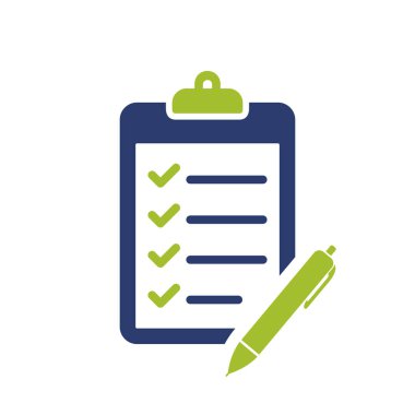 Kalem ve Pano Simgesi Vektör Şablonu Çizim Tasarımı