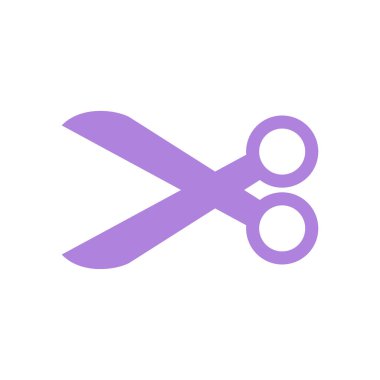 Makas Simge Vektör Şablonu İllüstrasyon Moda Tasarımı