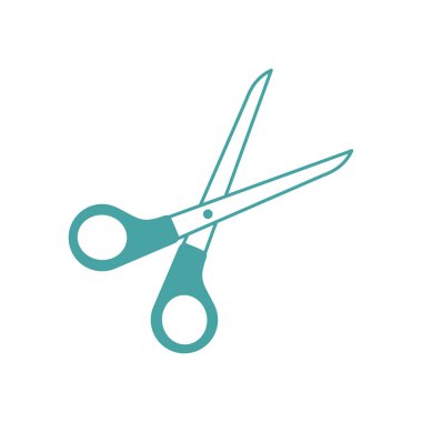 Makas Simge Vektör Şablonu İllüstrasyon Moda Tasarımı