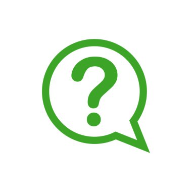 Yardım Masası, Soru İşareti Simgesi Vektör Çizim Tasarımı