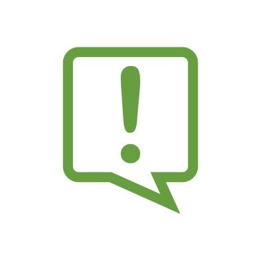 Ünlem İşareti Simgesi Vektör İllüstrasyon Tasarımı