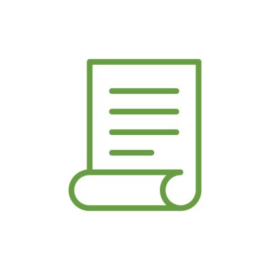 Kağıt Sayfa Kağıt Kırtasiyesi Simge Vektör Şablonu Çizim Tasarımı