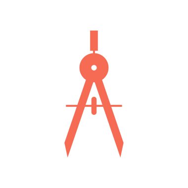 Pusula Çizme Bölümü Durağan Simge Şablonu Çizim Tasarımı