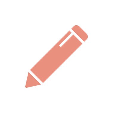 Kalem Simgesi Vektör Şablonu Çizim Eğilimi Tasarımı