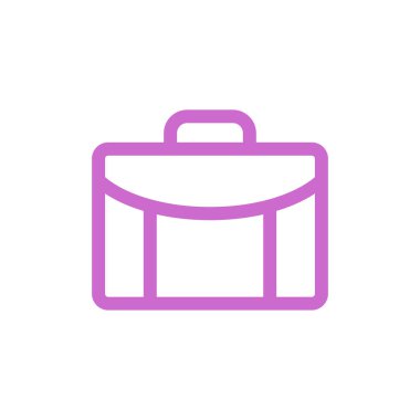 Bavul, Torba Simgesi Vektör Şablonu Çizim Tasarımı