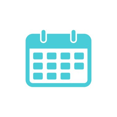 Takvim simgesi vektör şablonu çizim tasarımı