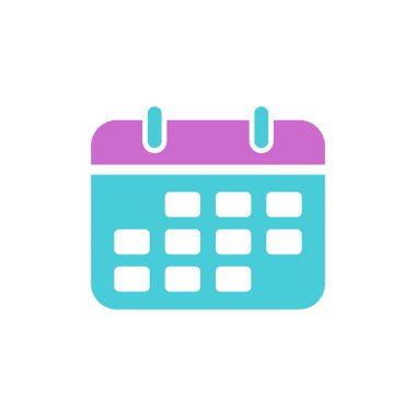 Takvim simgesi vektör şablonu çizim tasarımı