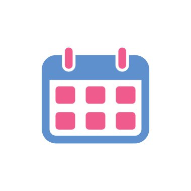 Takvim simgesi vektör şablonu çizim tasarımı