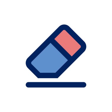 Silme Kırtasiyesi Simge Vektör Şablonu Çizim Tasarımı