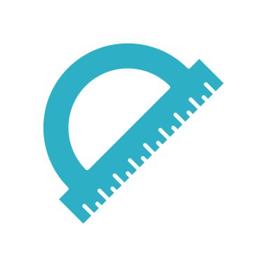 Cetvel Kırtasiyesi Simge Vektör Şablonu Çizim Tasarımı