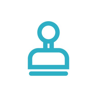 Plastik Damga Kırtasiyesi Simge Vektör Şablonu