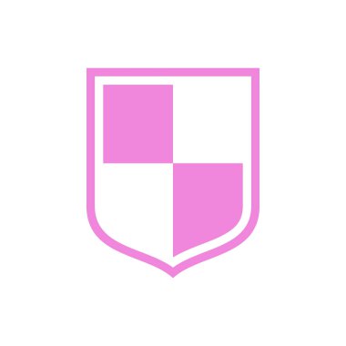 Basit Kalkan Simgesi Logo Çizim Tasarımı