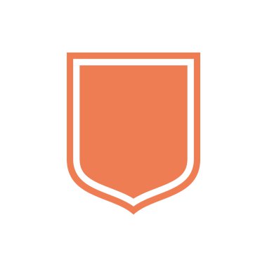 Basit Kalkan Simgesi Logo Çizim Tasarımı