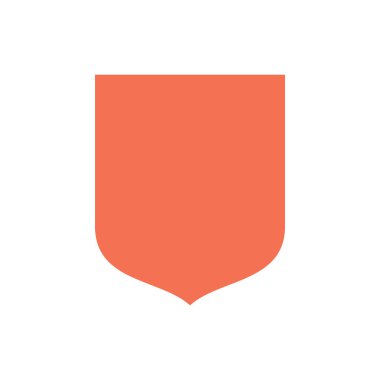 Basit Kalkan Simgesi Logo Çizim Tasarımı