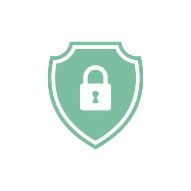 Asma kilit Kalkanı Resim Gramı Simge Şablonu Çizim Tasarımı