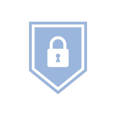 Asma kilit Kalkanı Resim Gramı Simge Şablonu Çizim Tasarımı