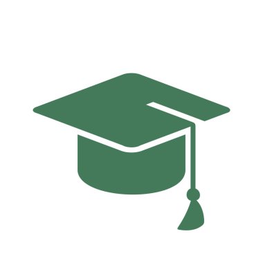 Mezuniyet Kap Simgesi Vektör Şablonu Çizim Tasarımı