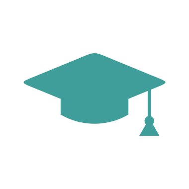 Mezuniyet Kap Simgesi Vektör Şablonu Çizim Tasarımı