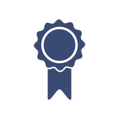 Rosette Kurdele Rozet Ödülü Simge Vektör Şablonu