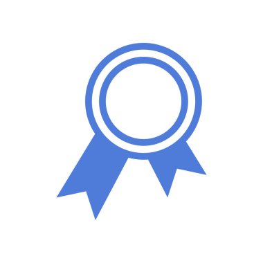 Rosette Kurdele Rozet Ödülü Simge Vektör Şablonu