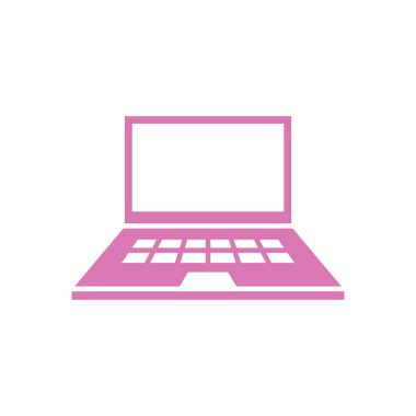 dizüstü bilgisayar ikonu vektör şablonu çizim tasarımı