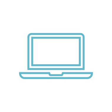 dizüstü bilgisayar ikonu vektör şablonu çizim tasarımı