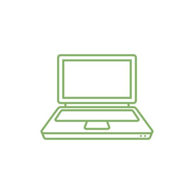 dizüstü bilgisayar ikonu vektör şablonu çizim tasarımı