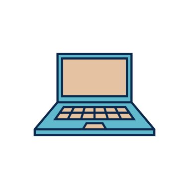 dizüstü bilgisayar ikonu vektör şablonu çizim tasarımı