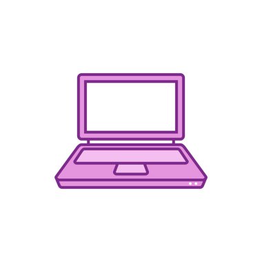 dizüstü bilgisayar ikonu vektör şablonu çizim tasarımı