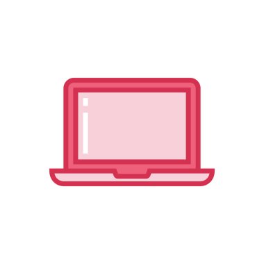 dizüstü bilgisayar ikonu vektör şablonu çizim tasarımı