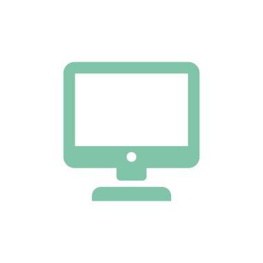 Ekran simgesi vektör şablonunu görüntüleme tasarımı