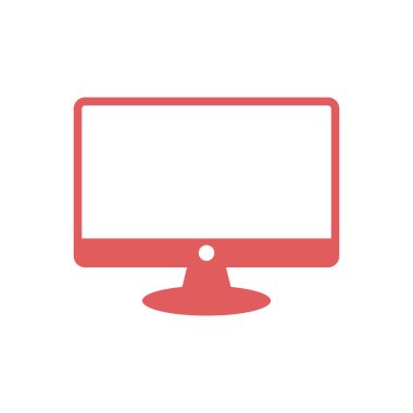 Ekran simgesi vektör şablonunu görüntüleme tasarımı