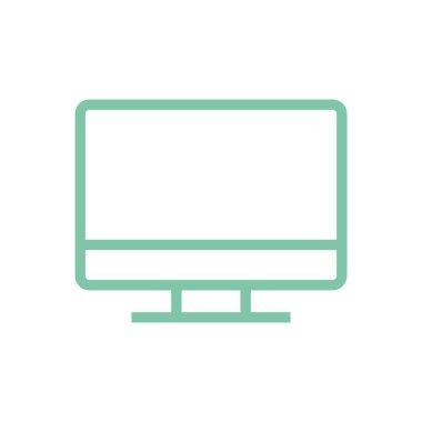 Ekran simgesi vektör şablonunu görüntüleme tasarımı