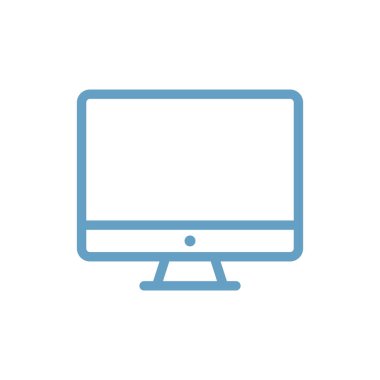 Ekran simgesi vektör şablonunu görüntüleme tasarımı