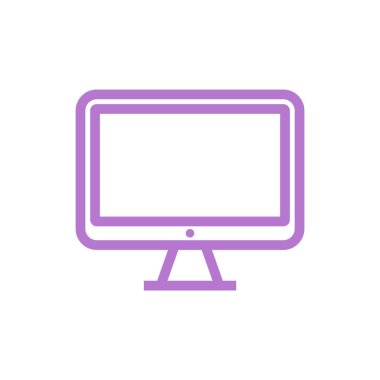 Ekran simgesi vektör şablonunu görüntüleme tasarımı