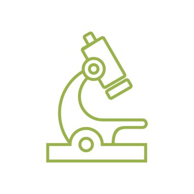 Mikroskop Simge Vektör Şablonu Çizim Tasarımı