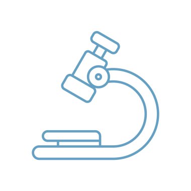 Mikroskop Simge Vektör Şablonu Çizim Tasarımı