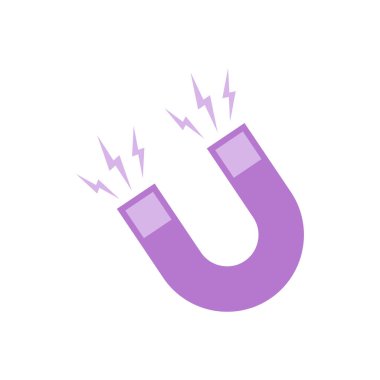 Magnet Simge Vektör Şablonu Çizim Tasarımı