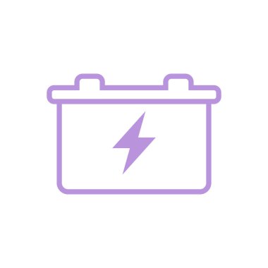 Araba Bataryası Simge Vektör Şablonu tasarımı