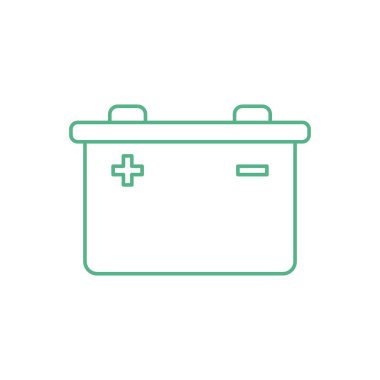 Araba Bataryası Simge Vektör Şablonu tasarımı