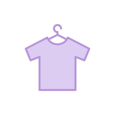 Tişört Kumaş Simgesi Şablon Çizim Tasarımı