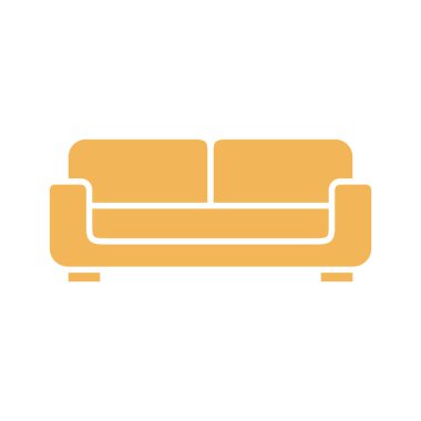 Koltuk Koltuğu Simgesi Vektör Şablonu Çizim Tasarımı