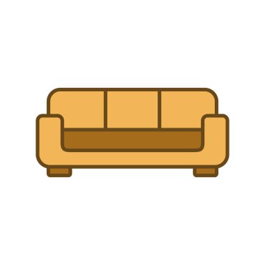 Koltuk Koltuğu Simgesi Vektör Şablonu Çizim Tasarımı