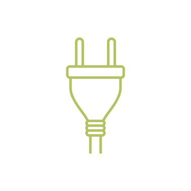 Eklenti Kablo Simgesi Vektör Şablonu tasarımı