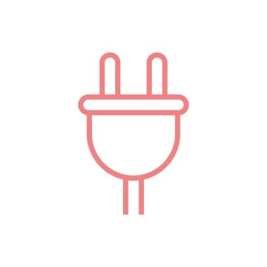 Eklenti Kablo Simgesi Vektör Şablonu tasarımı