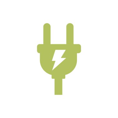 Eklenti Kablo Simgesi Vektör Şablonu tasarımı