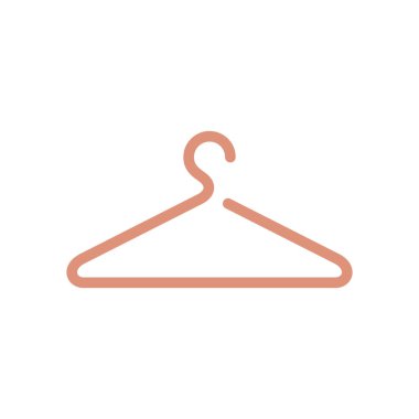 Kumaş Askısı Simge Vektör Şablonu Çizim Tasarımı