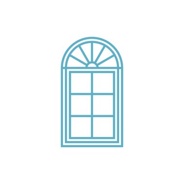 Kapı Simgesi Vektör Şablonu Çizim Tasarımı